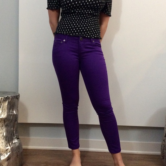Purple Skinny Jeans - Picture 2 of 4